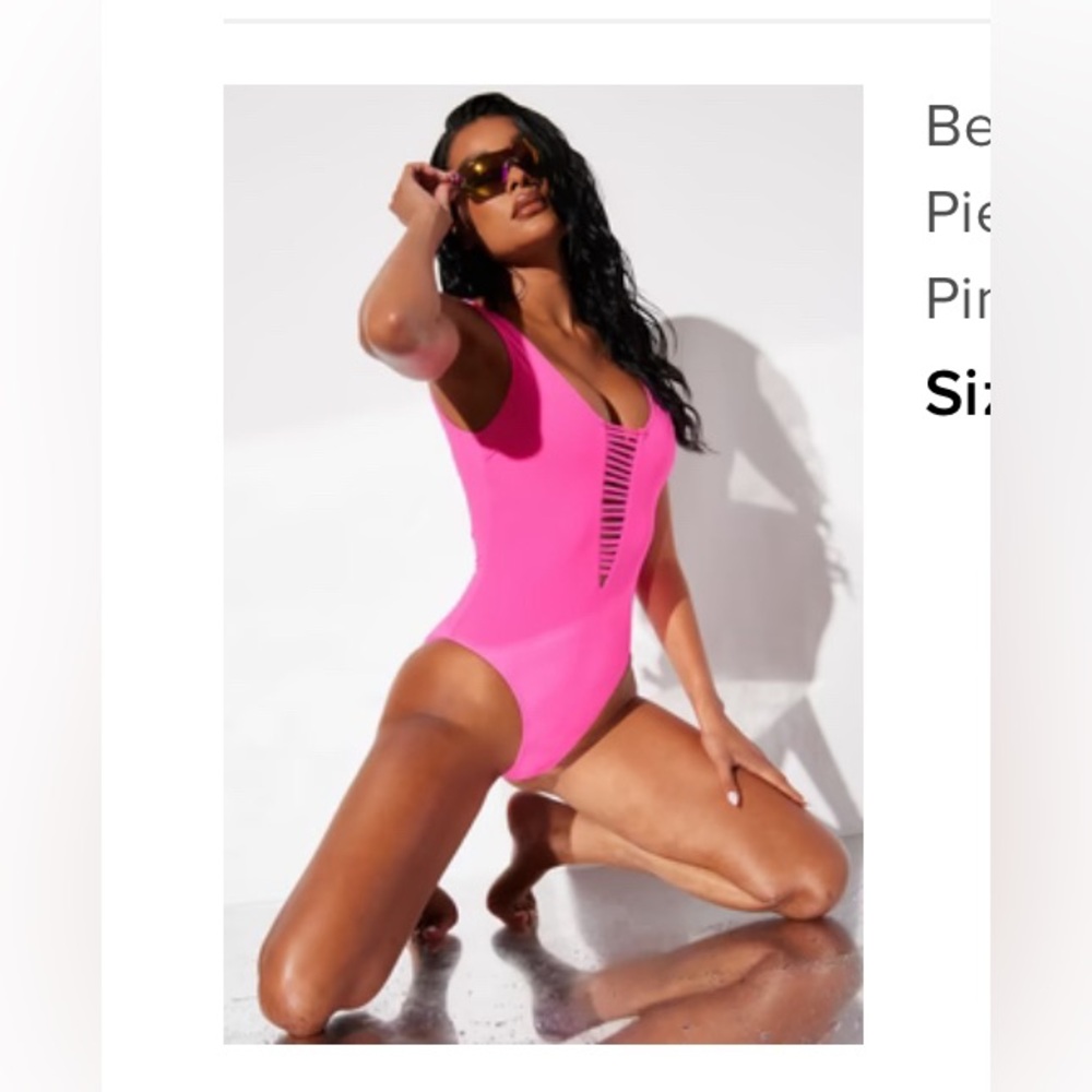 HOT PINK Beachy Vibes one-piece